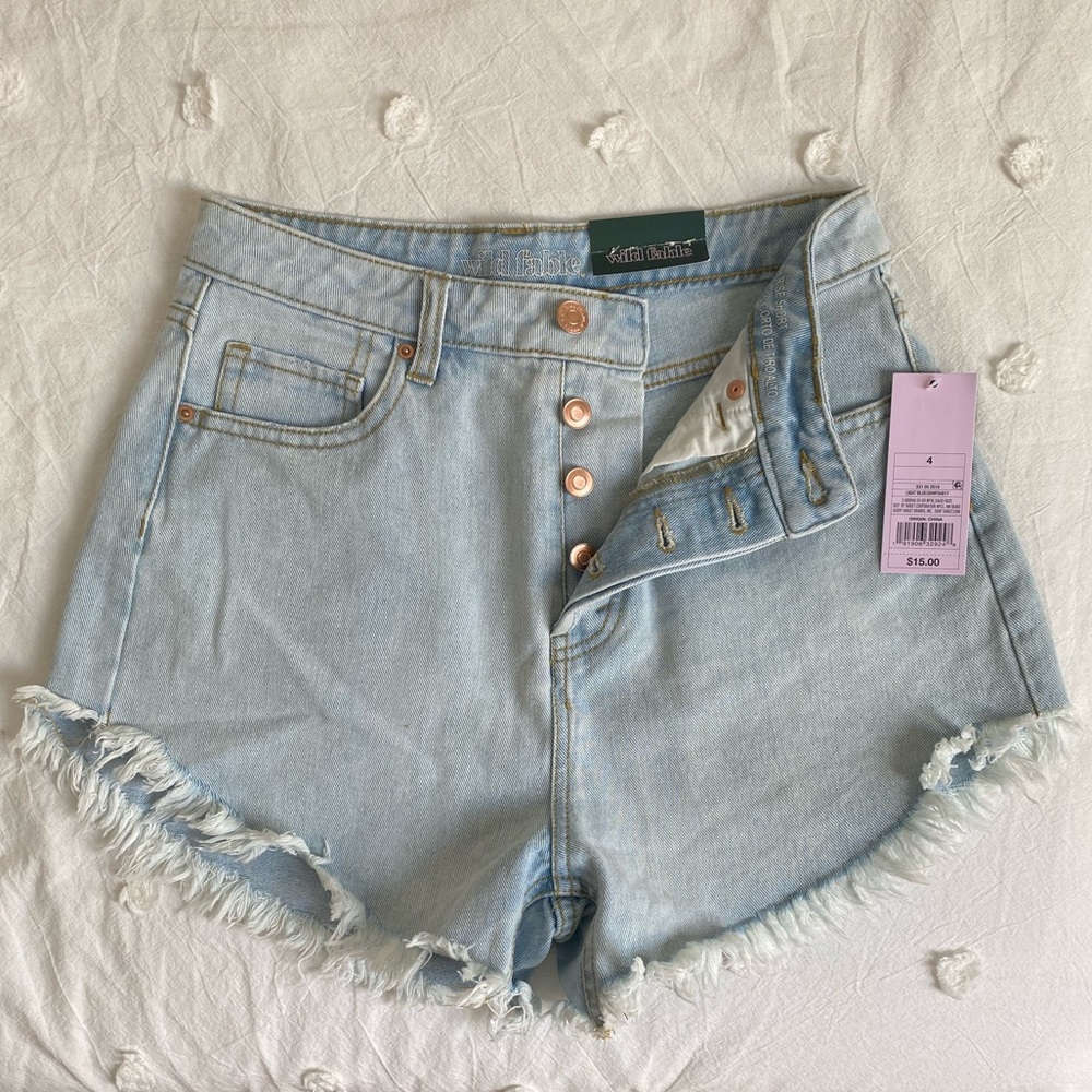 Target High Rise Jean Shorts